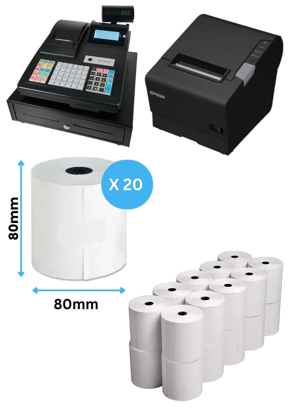 Thermal Till Roll - 80mm x 80mm